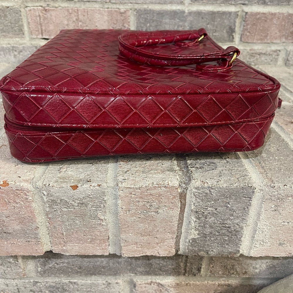 Red Woven Tote Bag - Picture 7 of 11